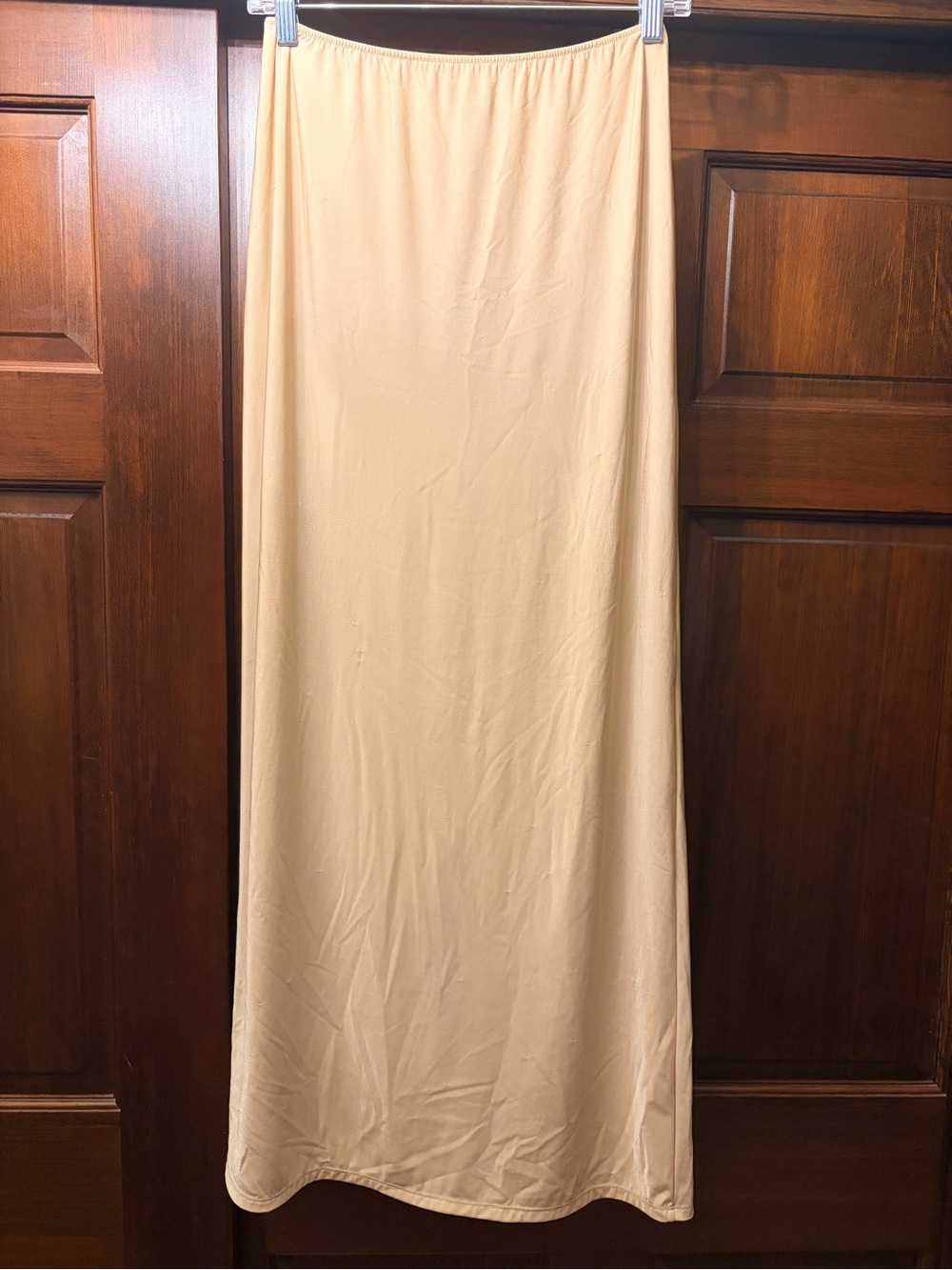 Maxi Half Slip M Beige USA Made Only Hearts